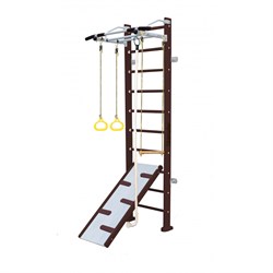 Шведская стенка Kemfer Ride Wall [№5 Шоколадный Стандарт белый турник] Ride Wall-5-1