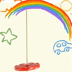 Пластиковые качели-диск Лиана Kemfer S04-112 (Красный) S04-112_red