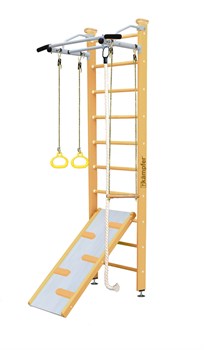 Шведская стенка Kemfer Ride Ceiling [№1 Натуральный Стандарт белый турник] 15440