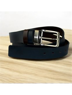 Ремень WILD BEAR RM-102 Dark-Brown/Blue (120 см) 4b84cd82-775a-11f0-0a80-05c2000e1f3f