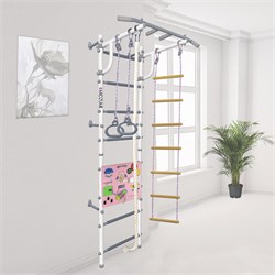 Шведская стенка Midzumi Niji Kabe Busyboard [снежный барс и бизиборд розовый] 16078