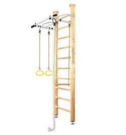 Шведская стенка Kemfer Helena Ceiling (№1 Натуральный Стандарт белый антик турник) 15008