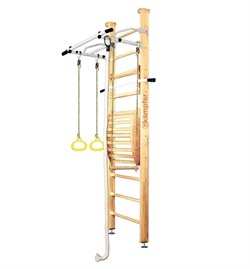 Шведская стенка Kemfer Helena Maxi Ceiling (№1 Натуральный Стандарт белый антик турник) 15099