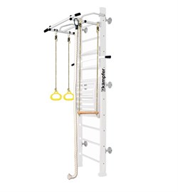 Шведская стенка Kemfer Helena Maxi Wall (№6 Жемчужный Стандарт белый антик турник) 15148