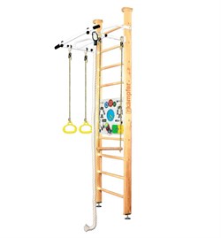 Шведская стенка Kemfer Helena Ceiling Busyboard №1 Натуральный Стандарт Бизиборд белый 15067