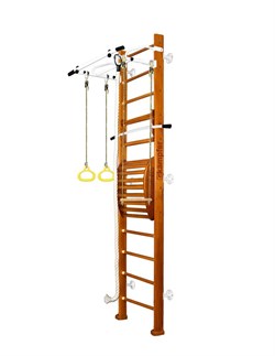 Шведская стенка Kemfer Helena Maxi Wall (№3 Классический Высота 3 м белый турник) 15135