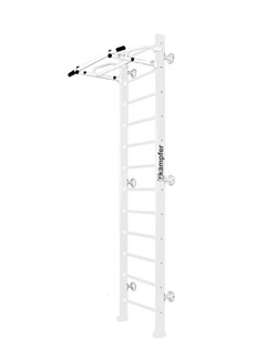 Шведская стенка Kemfer Swedish Wall [№6 Жемчужный Высота 3 м белый турник] 15571