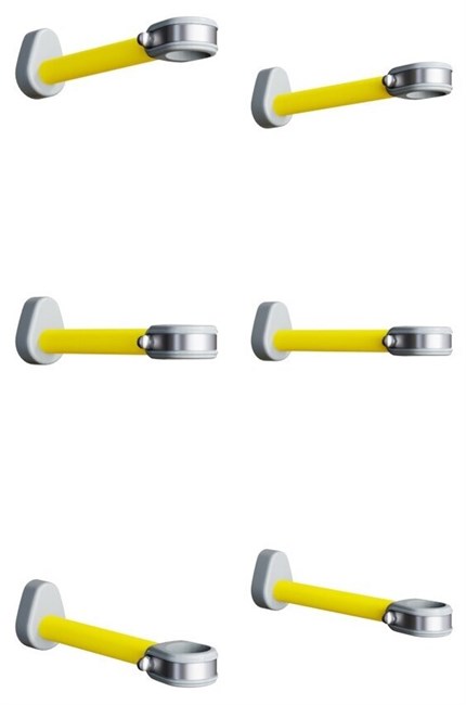 ROMANA Dop11 Кронштейны настенные комплект из 6 шт. (лимон) 00-00007103_лимон