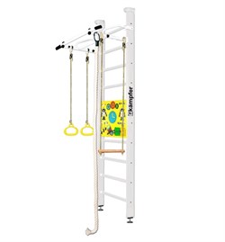 Шведская стенка Kemfer Helena Ceiling Busyboard №6 Жемчужный Стандарт Бизиборд белый 15091