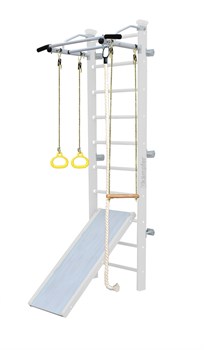 Шведская стенка Kemfer Ride Wall [№6 Жемчужный Стандарт белый турник] 15489