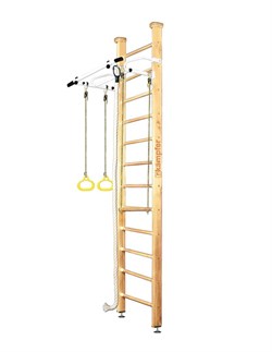 Шведская стенка Kemfer Helena Ceiling (№1 Натуральный Высота 3 м белый турник) 15007