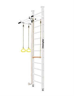 Шведская стенка Kemfer Helena Ceiling (№6 Жемчужный Высота 3 м белый турник) 15027