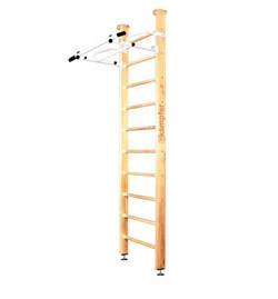 Шведская стенка Kemfer Swedish Ceiling [№1 Натуральный Стандарт белый турник] 15524