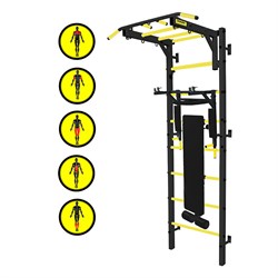 Профессиональная шведская стенка Kemfer Tornado Professional [черный/желтый] 9003