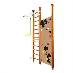 Шведская стенка Kemfer Jungle Ceiling Girl [№3 Классический Высота 3 м белый турник] [№3 Классический Высота 3 м белый турник]