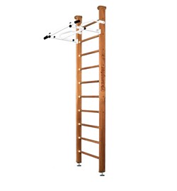 Шведская стенка Kemfer Swedish Ceiling [№2 Ореховый Стандарт белый турник] 15528