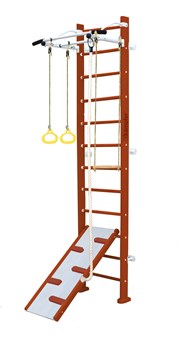 Шведская стенка Kemfer Ride Wall [№4 Вишневый Высота 3 м белый турник] Ride Wall-12