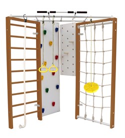 Шведская стенка Kemfer Fantastic [№2 Ореховый желтая лиана] 14971