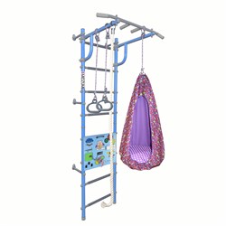 Шведская стенка Midzumi Fukuro Kabe Busyboard [небесная лазурь и бизиборд голубой] Fukuro Kabe Busyboard-2