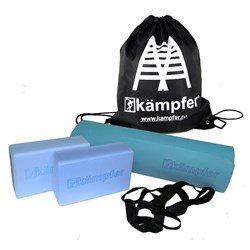 Комбо-набор для йоги Kemfer Combo Blue [голубой/черный] Youga Combo Blue Black