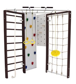 Шведская стенка Kemfer Fantastic [№5 Шоколадный желтая лиана] Fantastic-17