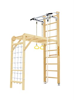Шведская стенка Kemfer Union Ceiling [№1 Натуральный Стандарт белый турник] 15590