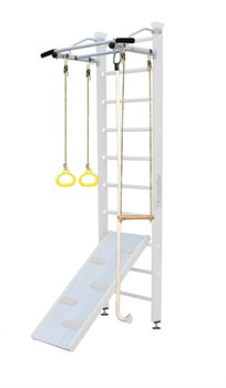 Шведская стенка Kemfer Ride Ceiling [№6 Жемчужный Стандарт белый турник] 15460