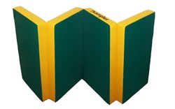 Kampfer Classic Мат №7 (200 х 100 х 10) складной - винилискожа [зеленый/желтый] 882