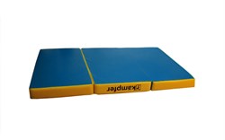 Kampfer Classic Мат №6 (150 х 100 х 10) складной - винилискожа [синий/желтый] 879