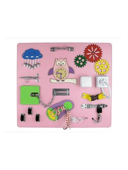 Педагогическая разработка Умная доска Midzumi Busyboard Sovushka [Розовый] dd9bbb66-7871-11f0-0a80-143200227c52