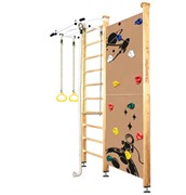 Шведская стенка Kemfer Jungle Ceiling Boy [№1 Натуральный Стандарт белый турник] Jungle Ceiling Boy №1 Стандарт белый турник