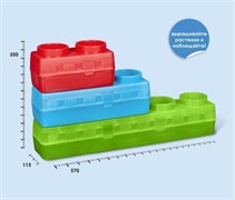 Игрушка-конструктор PalPlay 258 Юный садовод 3 секции пластик [красный/зеленый/голубой] 258  красный/зеленый/голубой