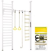 Шведская стенка Kampfer Line (№6 Жемчужный Высота 3 м белый) 15365