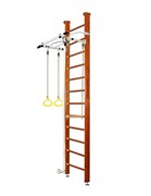 Шведская стенка Kemfer Helena Ceiling (№4 Вишневый Высота 3 м белый антик турник) 15018