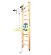 Шведская стенка Kemfer Helena Ceiling Busyboard №1 Натуральный Стандарт Бизиборд белый 15067