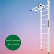 Шведская стенка Kemfer Swedish Ceiling [№6 Жемчужный Стандарт белый турник] 15544