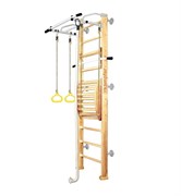 Шведская стенка Kemfer Helena Maxi Wall (№1 натуральный Стандарт белый антик турник) 15128