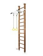 Шведская стенка Kemfer Helena Ceiling (№2 Ореховый Высота 3 м белый турник) 15011