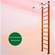 Шведская стенка Kemfer Swedish Wall [№4 Вишневый Высота 3 м белый турник] 15563