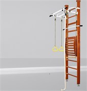 Шведская стенка Kemfer Helena Maxi Ceiling (№4 Вишневый Стандарт белый турник) 15112