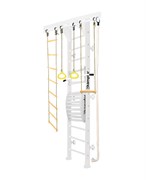 Шведская стенка Kemfer Wooden ladder Maxi Wall [№6 Жемчужный Высота 3 м белый] 15756