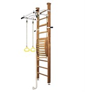 Шведская стенка Kemfer Helena Maxi Ceiling (№2 Ореховый Стандарт белый антик турник) 15103