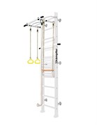 Шведская стенка Kemfer Helena Maxi Wall (№6 Жемчужный Высота 3 м белый антик турник) 15146