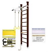 Шведская стенка Kemfer Helena Maxi Ceiling (№5 Шоколадный Стандарт белый антик турник) 15115