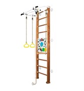 Шведская стенка Kemfer Helena Wall Busyboard [№2 Ореховый Стандарт Бизиборд белый] 15221