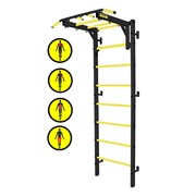 Профессиональная шведская стенка Kemfer Fort Professional [черный/желтый] Fort Professional