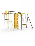 УДСК-7.2 Rokids Атлет-К с качелями [Шоколад-желтый с качелями гнездо] 24028