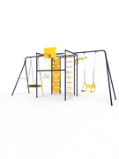 УДСК-7.3 Rokids Атлет-К2 с двумя качелями [Ультрамарин-желтый с качелями цепными и качелями-гнездо] 24036