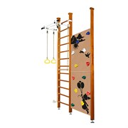 Шведская стенка Kemfer Jungle Ceiling Girl [№3 Классический Высота 3 м белый турник] [№3 Классический Высота 3 м белый турник]