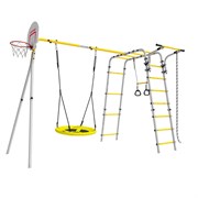 Спортивно-игровой комплекс ROMANA Акробат-2 103.19.05-01 серый/желтый с качелями-гнездом [серый/желтый с качелями-гнездом 1.Д-26.04] 24270